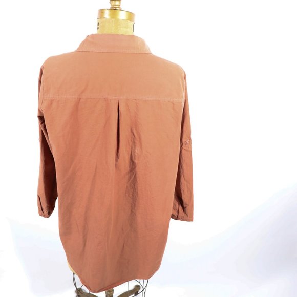 Button-up blouse orange by Mayaliren - Picture 3 of 6